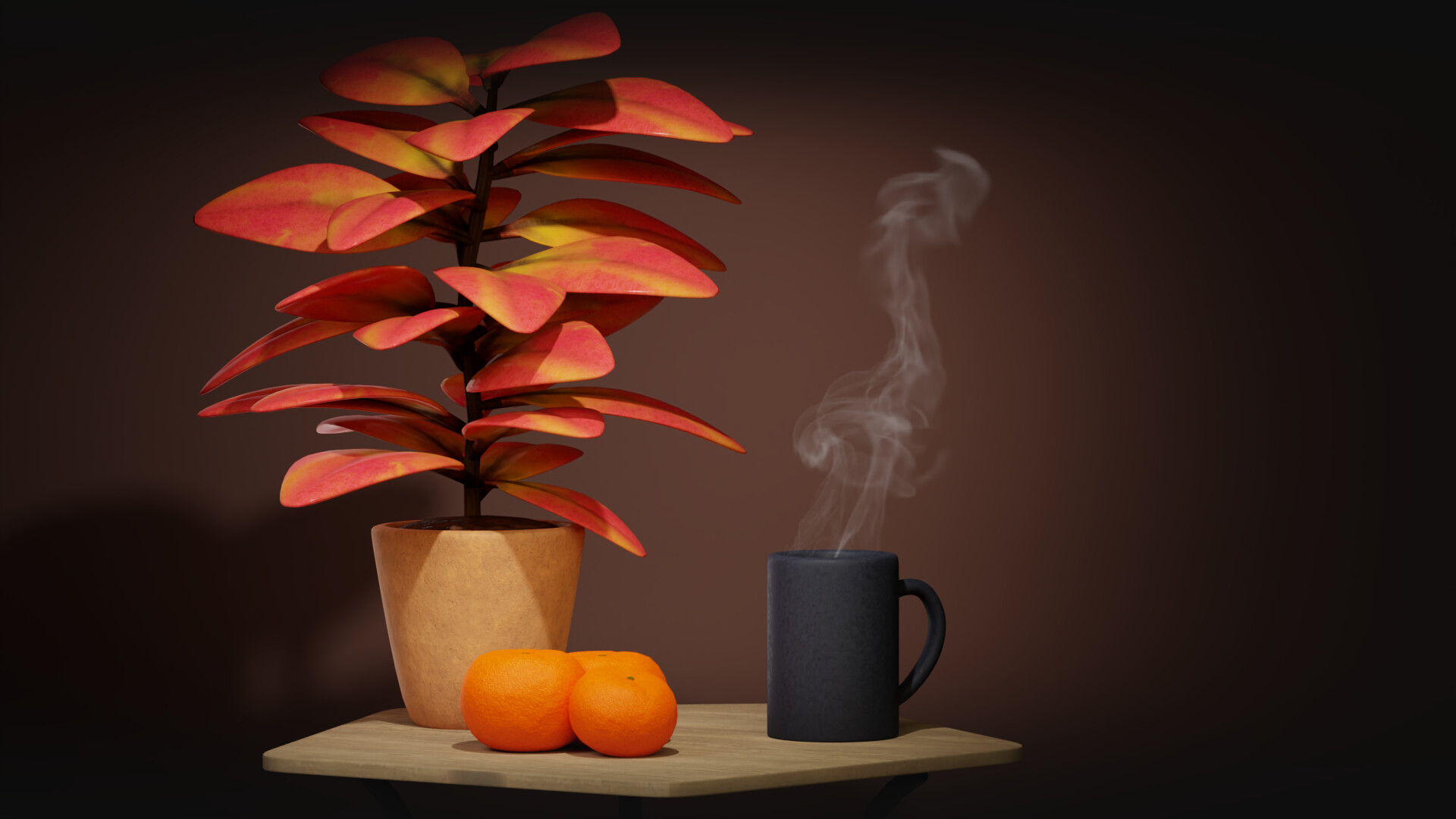 Hot Chocolate and Mandarines